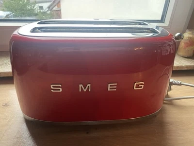 SMEG Toaster 4er Rot Teildefekt Vintage Retro - Bild 1 von 4