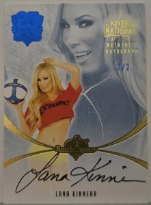Lana Kinnear #2 von 2 hergestellt ~ 2013 signierte nationale rote Folienkarte ~ 25 Jahre Bank - Bild 1 von 2