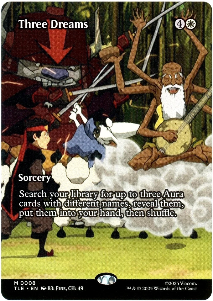Three Dreams (Borderless) 0008 - Avatar: The Last Airbender TLE MTG NM/M - Image 1 of 1