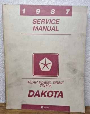 Dodge Dakota Pick-up Truck 1987 OEM loja serviço manual de reparo guia  - Imagem 1 de 2