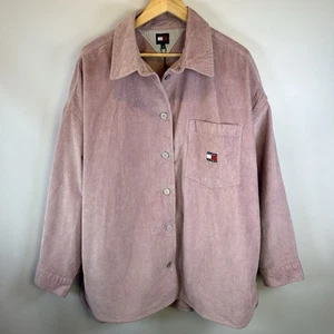 Tommy Jeans Corduroy Overshirt Jacket Washed Lilac / Valley Grape Size 2XL BNWT - Picture 1 of 8