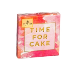 40ct. Cocktailserviette 3-lagig, Time for Cake - Bild 1 von 3