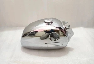 FIT FOR Zundapp KS 125 1 Series CHROME Gas fuel Petrol Tank - Foto 1 di 5