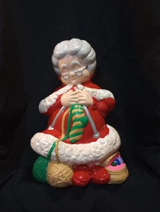 Vintage Atlantic Mold Mrs Santa Claus 13" Keramik Figur 70er MCM Weihnachten - Bild 1 von 7
