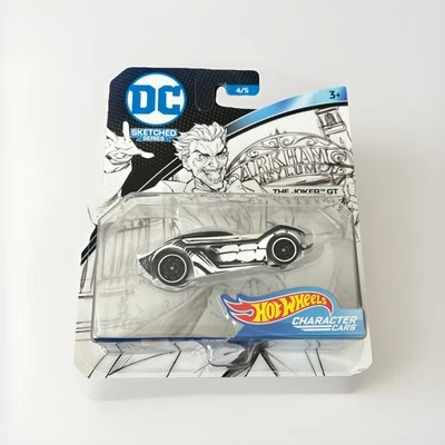 Hot Wheels DC Sketched Series The Joker GT Character Car 4/5 Mattel New Sealed - Image 1 of 4
