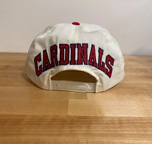 Vintage MLB St. Louis Cardinals American Needle White Blockhead SnapBack Hat - Picture 1 of 8