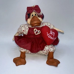 Russ The Country Folks "Hot Lips" Duck Handmade Kathleen Kelly Be My Valentine  - Picture 1 of 7
