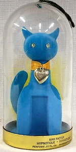 Vintage 1960s Max Factor Turquoise SOPHISTI-CAT WITH HEART PENDANT Perfume Case - Picture 1 of 10