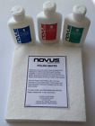 Novus Akrylowy środek do usuwania zarysowań i czyszczenia Plastikowy zestaw do polerowania z 6 Novus Mates