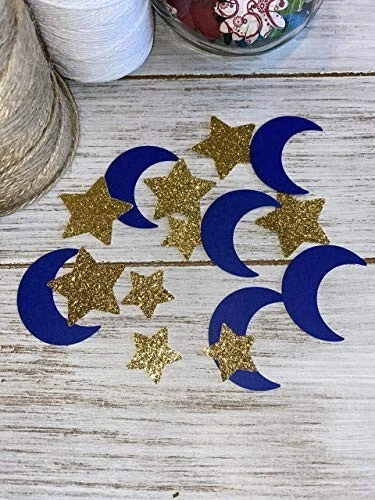 Конфетти Blue Moon and Gold star - конфетти Moon and stars - Изображение 1 из 1