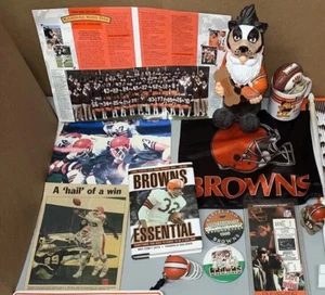 NFL CLEVELAND BROWNS Lot CHECKERS SPEED HELM Knöpfe Ornament Schlüsselanhänger Tasse - Bild 1 von 19