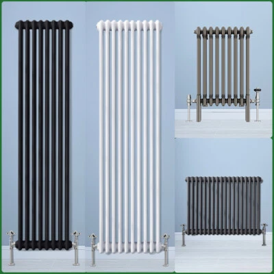 Traditional 2 3 4 Column Radiator Vertical Horizontal Heating Cast Iron Style UK - Image 1 of 4