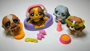 LITTLEST PET SHOP LOT Chien SAINT BERNARD # 1940 1118 1087 2 29 +ACCESSORIES-24 - Picture 1 of 13