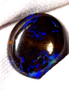Koroit, Boulder Opal Gem Cabochon. High Grade Valuable Stone! Rare blue Vains - Picture 1 of 8