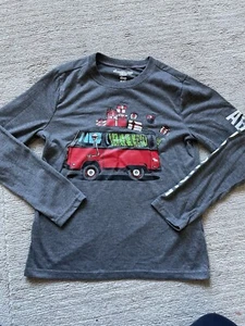 Abercrombie & Fitch Boys Christmas Pyjama Top Age 11-12 - Picture 1 of 3