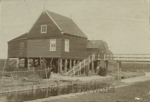 Fisherman house Netherlands Holland antique photo - Picture 1 of 1