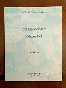 Master Piano Series - Zoltan Kodaly - Valsette for Solo Piano - Picture 1 of 3