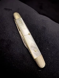 Antique Hibbard Spencer Bartlett HSB OVB Pearl Knife Vintage N107 - Picture 1 of 9