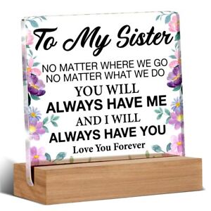 Sister Gifts From Sisters Brother - Friendship Gift for Women BFF Bestie Best...