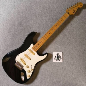Fender Stratocaster Electric Guitar Black Made In Mexico Used ※No Tremolo Arm - Picture 1 of 20