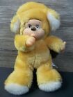 Gerber co. stuffed gold color monkey sucking thumb by Atlanta co. plastic face R