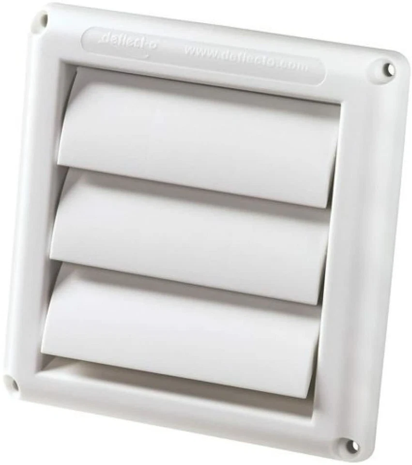 Deflecto Dryer Vent Cover 4" White
