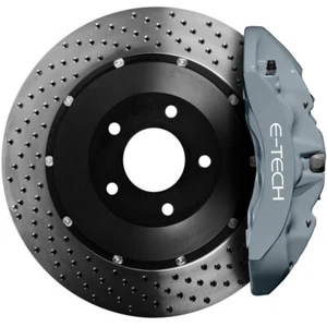 GREY E-Tech Brake Caliper Paint Kit Also For Drums Brakes & Car Engine Bay - Picture 1 of 7