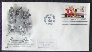 USA FDC Colorado SUMMER SPORTS Volleyball 1983. - Picture 1 of 1