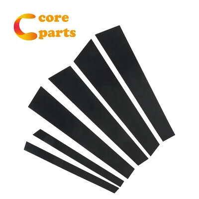 Black Pillar Posts Door Trim for 1997-2003 BMW 5-Series 525i 528i 530i 540i - Image 1 of 4