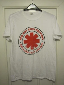 Retro Red Hot Chili Peppers Asterisk Band Logo weißes T-Shirt. Größe L. - Bild 1 von 8