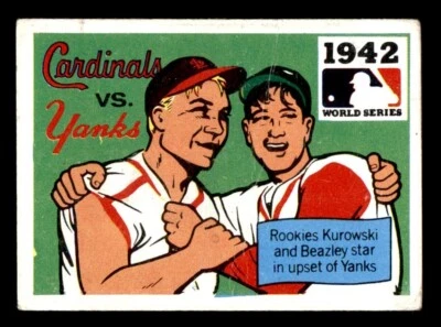 1971 Fleer World Series Baseball #40 1942 Cardinals vs Yanks GD - Image 1 of 2