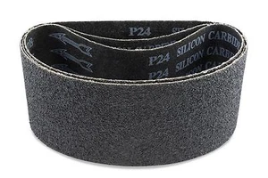 3 cinture levigatrici carburo di silicone 36 grana 21 pollici, confezione da 8 - Foto 1 di 1