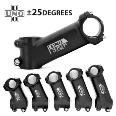 UNO 25degree Road Bike Stem MTB Handlebar Stem 31.8mm 70/80/90/100/110mm Cycling - Image 1 of 4