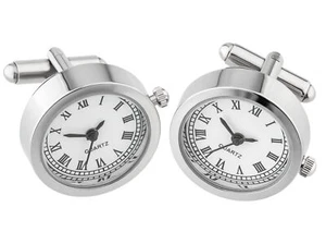 TEROON Prestige orologi a gemello con movimento al quarzo rotondo bianco analogico - Foto 1 di 2