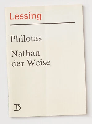 Programmheft Gotthold Ephraim Lessing - Deutsches Theater - 1988 - Bild 1 von 3