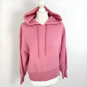 Damen Gr. UK6 Hoodie Sweatshirt Rosa Relaxed Fit Langarm Hat Noch Etikett - Bild 1 von 4