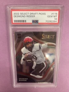 2022 Select Draft Desmond Ridder #115 RC Rookie-FIELD LEVEL PSA 10 #2264 (CT1) - Picture 1 of 3