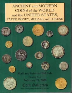 Ancient & Modern Coins Of The World Auction Catalog February 2007 031318nonr - Imagen 1 de 1