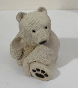 Artesanía Rinconada Arcilla y Esmalte Oso Polar Uruguay 1979 De Colección - Imagen 1 de 9