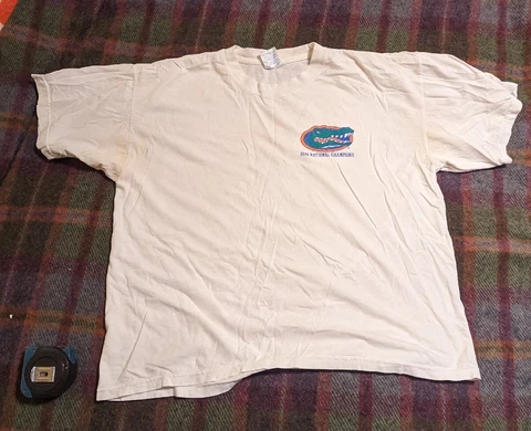 Vintage Florida Gators Shirt Extra Large White 1996 NCAA National Champions XL Cover
