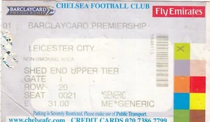 Ticket - Chelsea v Leicester City 23.08.03 - Picture 1 of 1