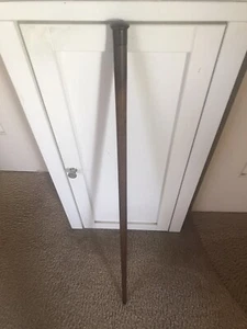 Vintage antiker Baum rustikal mit Patina Gehstock Stock mit abgerundetem Knauf - 91 cm - Bild 1 von 14