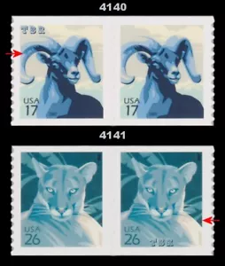 Panther & Big Horn Sheep Pairs 4140 4141 Complete BCA 2007 Set of 2 MNH -Buy Now - Picture 1 of 1