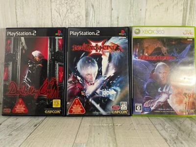 PS2 ＆ XBOX360 Devil May Cry 1,3 Special Edition,4 Set of 3 Japanese Version USED - Image 1 of 4