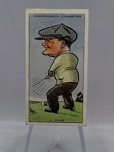 1931 Churchman Prominent Golfers Small #19 Alex Herd (SET BREAK) (C) - Foto 1 di 2