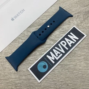Correa genuina para Apple Watch verde azulado oscuro 38/40/41 mm serie S/M 1-7,8,9 + SE - Imagen 1 de 5