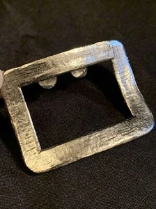 Vintage Signed MUSI Dress Or Belt Clip-on Belt Buckle - Picture 1 of 7
