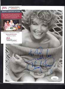 CHERYL TIEGS Signed "To Ted - With Love" Autograph 8x10 B&W Photo JSA π COA - Picture 1 of 3
