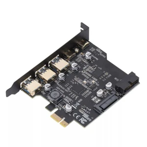 PCIe Zu USB 3.2 Karte 5 Port PCIe Erweiterungskarte 2 USB Typ C 3x USBA - Bild 1 von 24