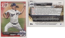 2017 Bowman Prospects Red 70th Anniversary Josh Hader #BP106 Rookie RC